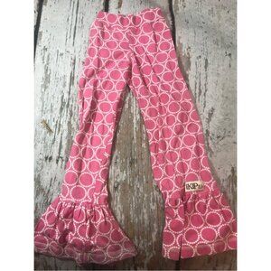 Kpea Pink Circle Ruffle Leggings